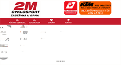 Desktop Screenshot of 2mcyklosport.cz